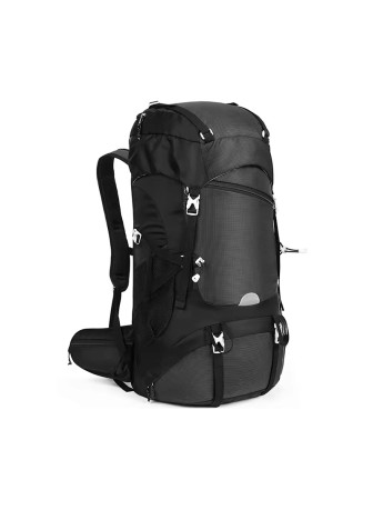 Black Large-Capacity Hiking Backpack