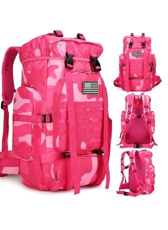Pink Durable Hiking Backpack Pink Durable Hiking Backpack