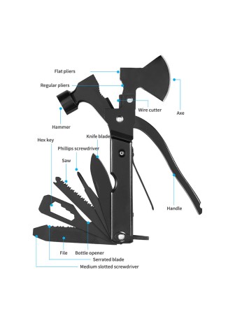 15-in-1 Outdoor Camping Knife
