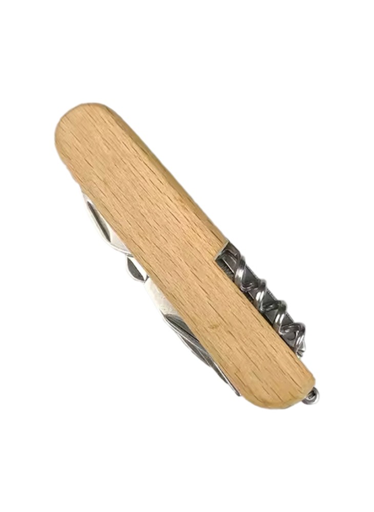 Wooden Handle Multi-functional Camping Knife