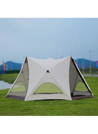 Outdoor Three-Door Hexagonal Tent