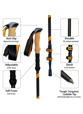 Cork Handle Trekking Poles