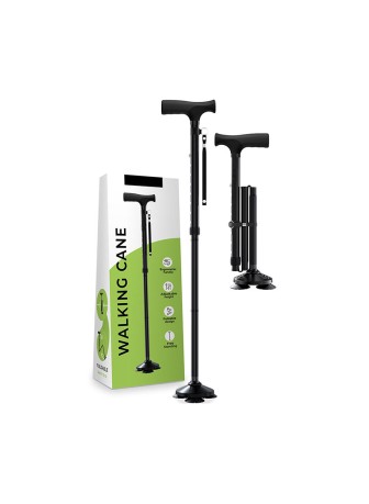 Lightweight Aluminum Alloy Folding Trekking Stick