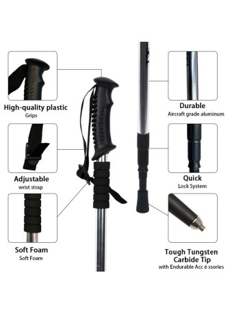 Telescopic Trekking Poles Telescopic Trekking Poles