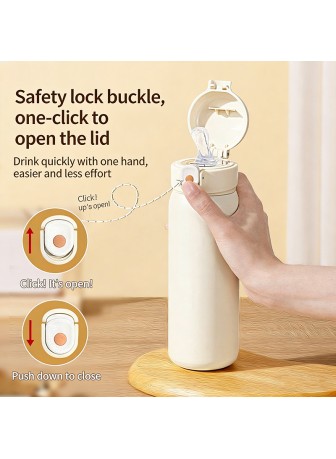 316 Stainless Steel Straw Thermos Mug